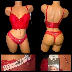 34C Daisy Fuentes Bra & VS Thong sz S